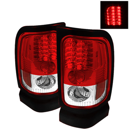 Spyder Dodge Ram 1500 94-01/Ram 2500/3500 94-02 LED Tail Lights Red Clear ALT-YD-DRAM94-LED-RC SPYDER