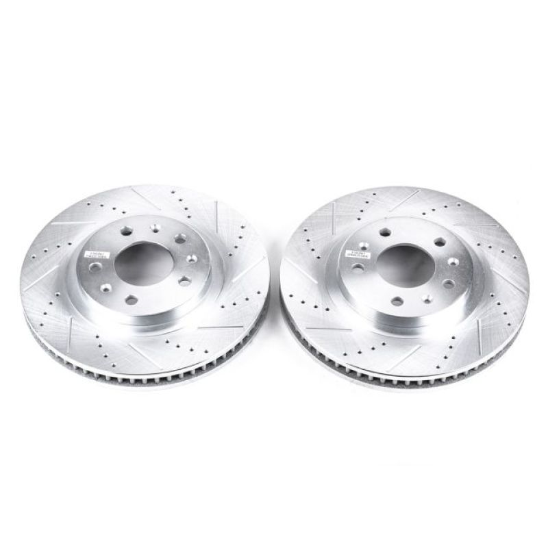 Power Stop 03-07 Cadillac CTS Front Evolution Drilled & Slotted Rotors - Pair PowerStop