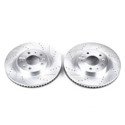 Power Stop 03-07 Cadillac CTS Front Evolution Drilled & Slotted Rotors - Pair PowerStop