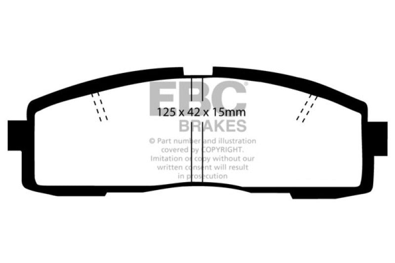 EBC GreenStuff Rear Brake Pads - DP2608/2 EBC