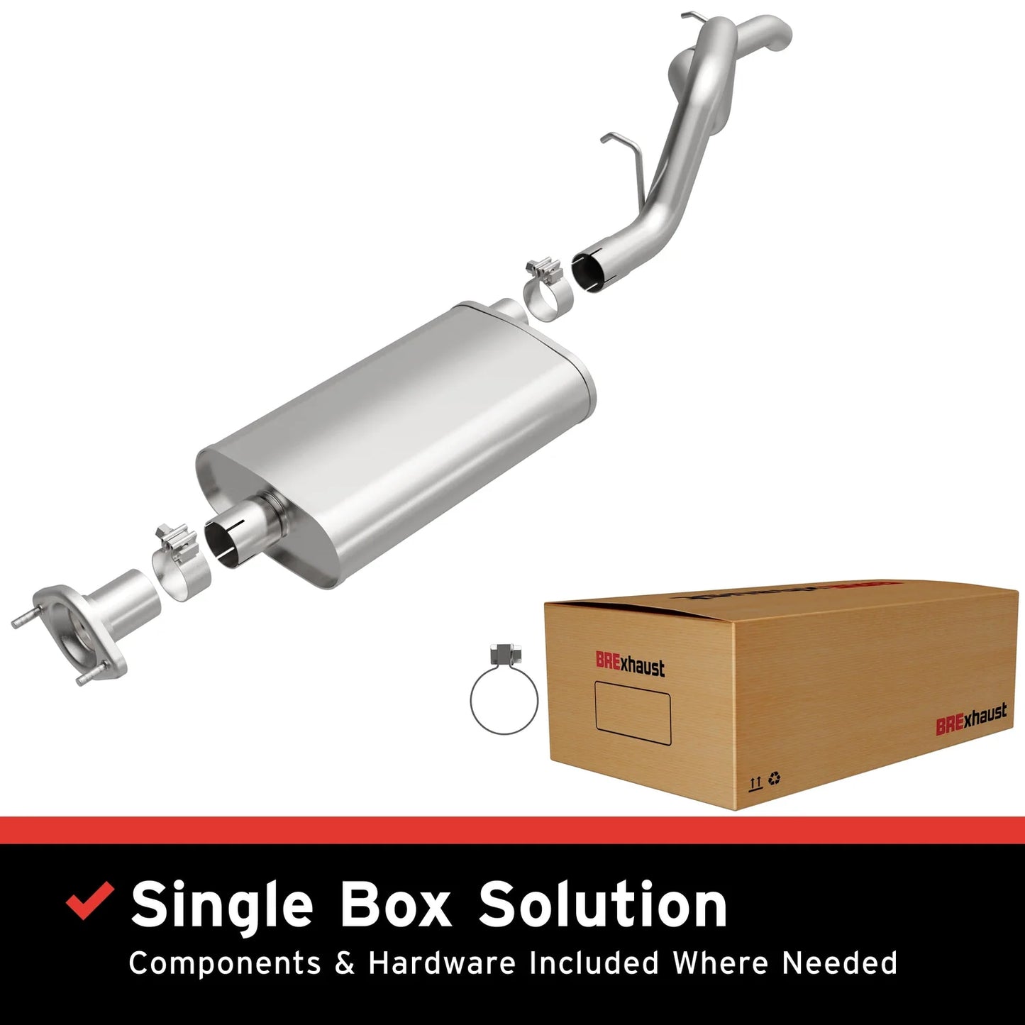 MagnaFlow BRExhaust Series 116-0002 Direct-Fit Exhaust System for 1997–2006 Jeep Wrangler