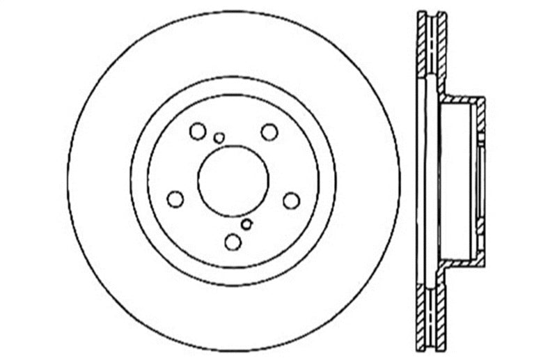 StopTech 05-10 Subaru Legacy / 10 Outback Drilled Right Front Rotor Stoptech