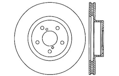 StopTech 05-10 Subaru Legacy / 10 Outback Drilled Right Front Rotor Stoptech