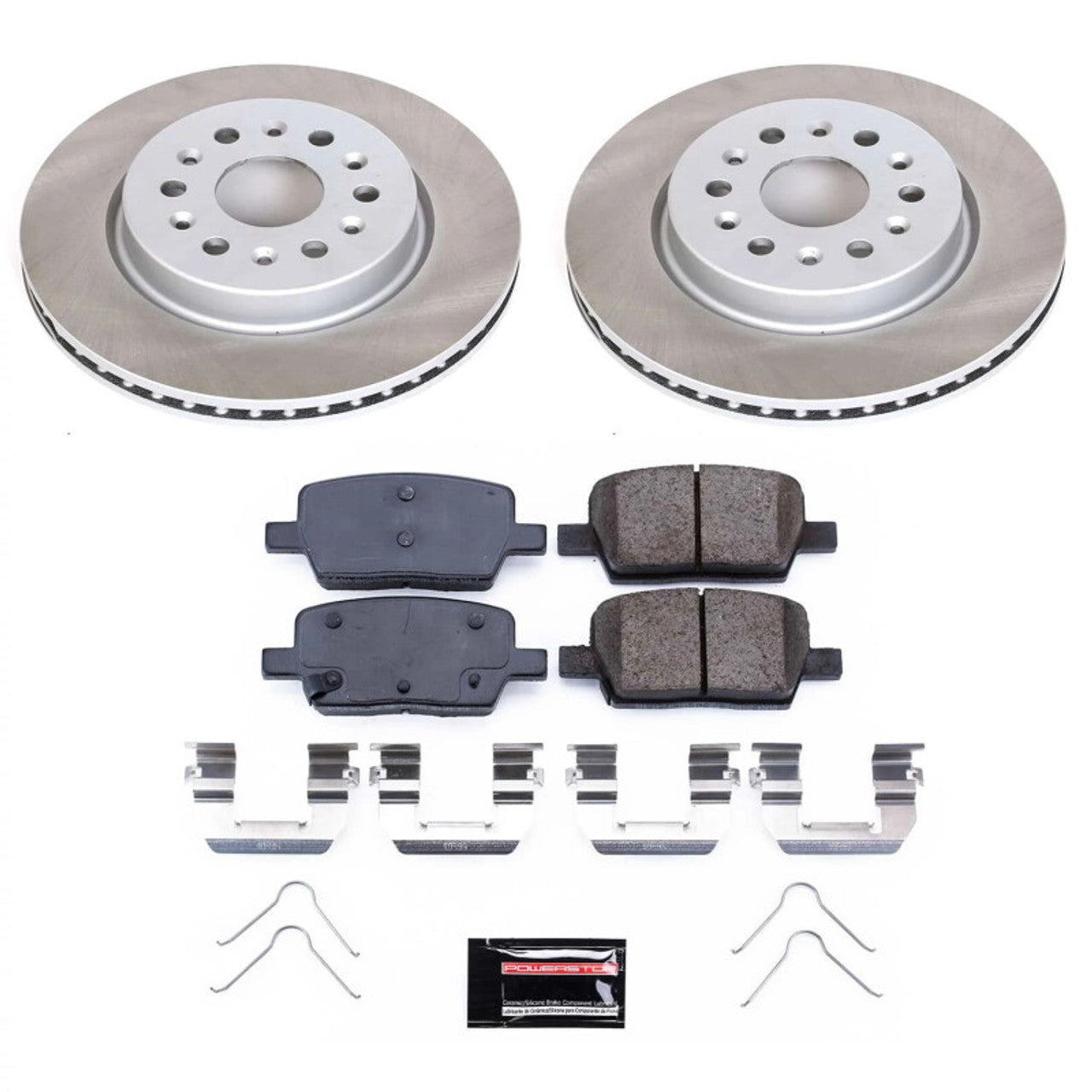 Power Stop 17-20 Ford Fusion Front and Rear Semi-Coated Rotor Kit