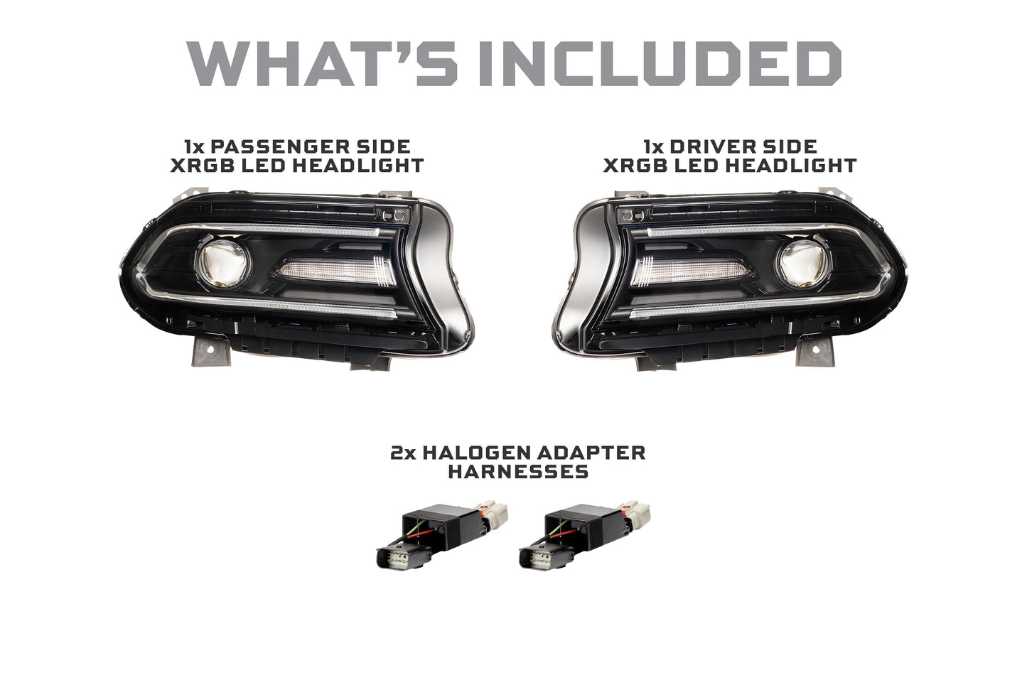 XRGB LED Headlights: 15-23 Dodge Charger (Set)