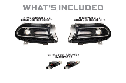 XRGB LED Headlights: 15-23 Dodge Charger (Set)