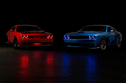 XRGB LED Headlights: Dodge Challenger (15-23 / RGB / Set)