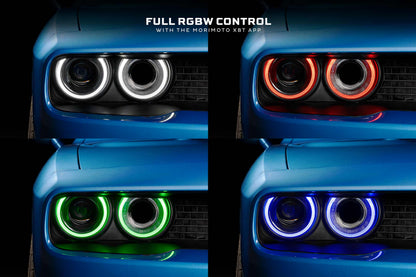 XRGB LED Headlights: Dodge Challenger (15-23 / RGB / Set)