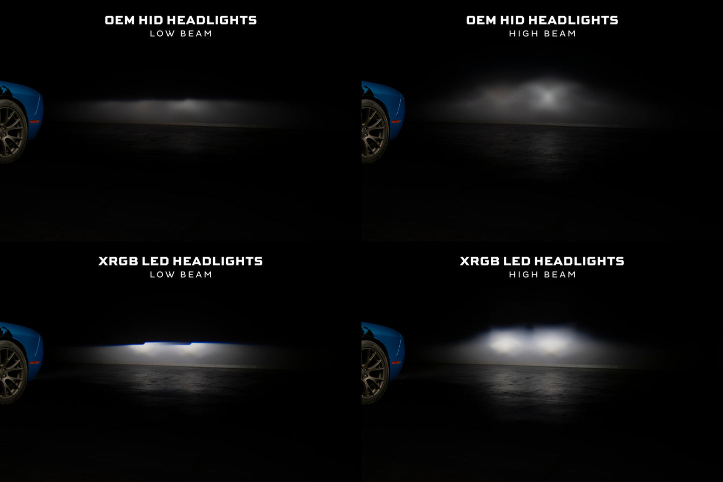 XRGB LED Headlights: Dodge Challenger (15-23 / RGB / Set)