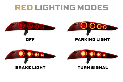 XB LED Tail Lights: Toyota Supra (20+ / Red Lens / Set)