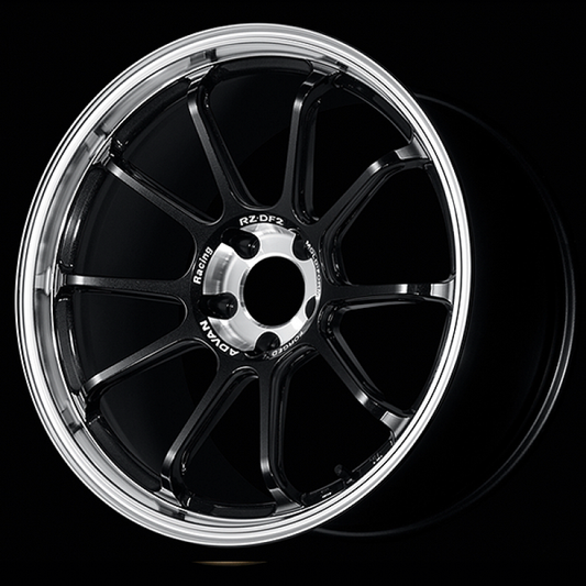 ADVAN Racing RZ-DF2 20x9.5 +24 5x114.3 Wheel - Diamond Cut Racing Titanium Black - YAF0J24EDRTB