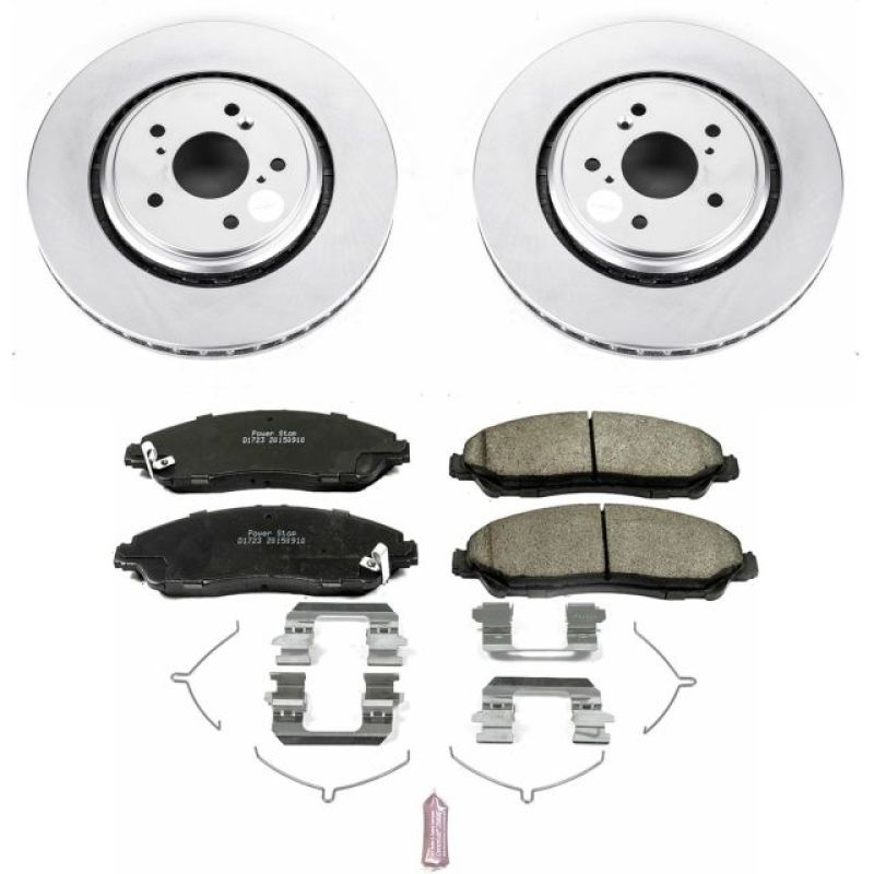 Power Stop 14-16 Acura MDX Front Z17 Evolution Geomet Coated Brake Kit PowerStop