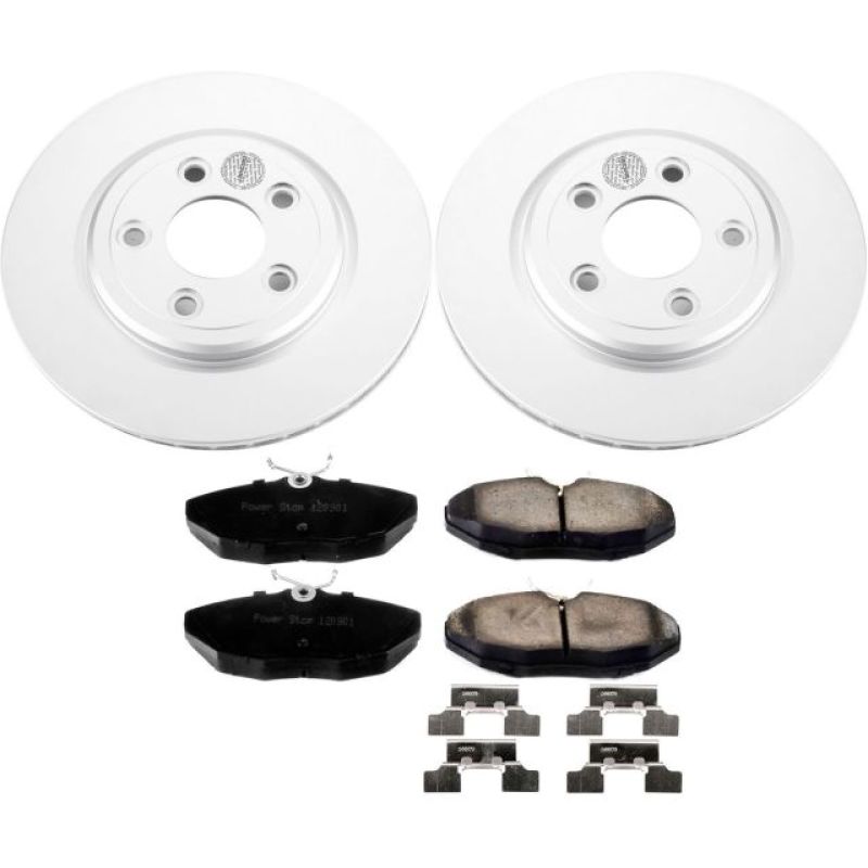 Power Stop 03-05 Jaguar S-Type Rear Z17 Evolution Geomet Coated Brake Kit PowerStop