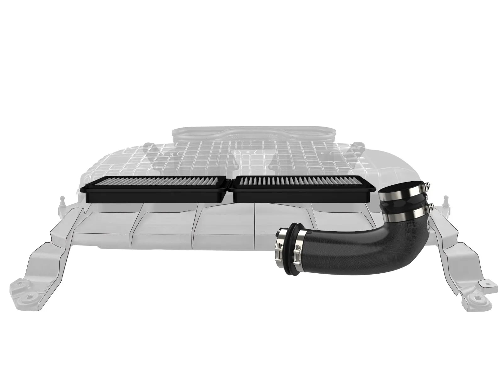 aFe Super Stock Carbon Fiber Induction System w/ Pro DRY S Filters for 2021-2024 RAM 1500 TRX - 55-10014DC aFe