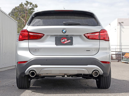 aFe BMW X1 (F48) 15-22 L4-2.0L(t) MACH Force-Xp 3 IN to 2-1/2 IN 304 Stainless Steel Axle-Back Exhaust System - 49-36349-P aFe