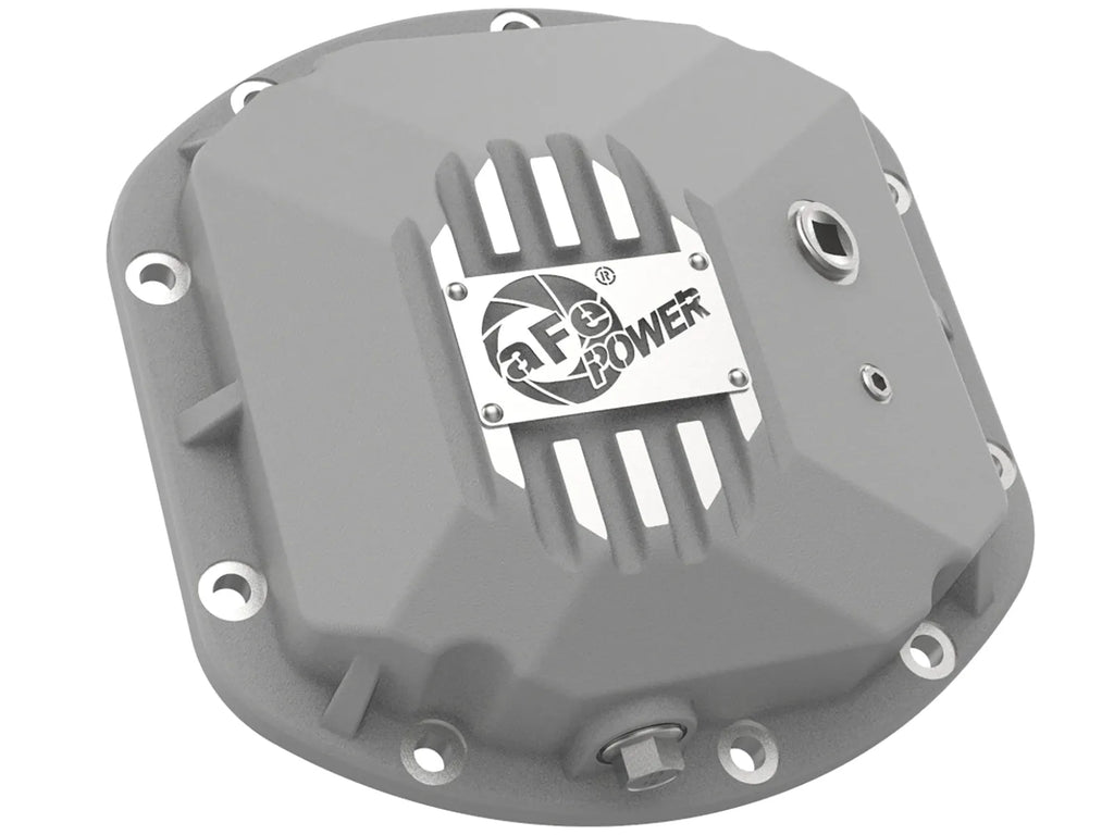 aFe Street Series Front Differential Cover Raw w/Machined Fins for 97-18 Jeep Wrangler JK/TJ - 46-71130A