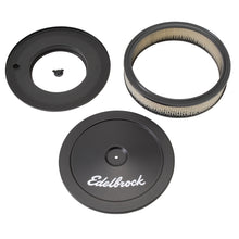 Load image into Gallery viewer, Edelbrock Pro-Flo Black 10&quot; Round Air Cleaner with 2&quot; Paper Element - 1203