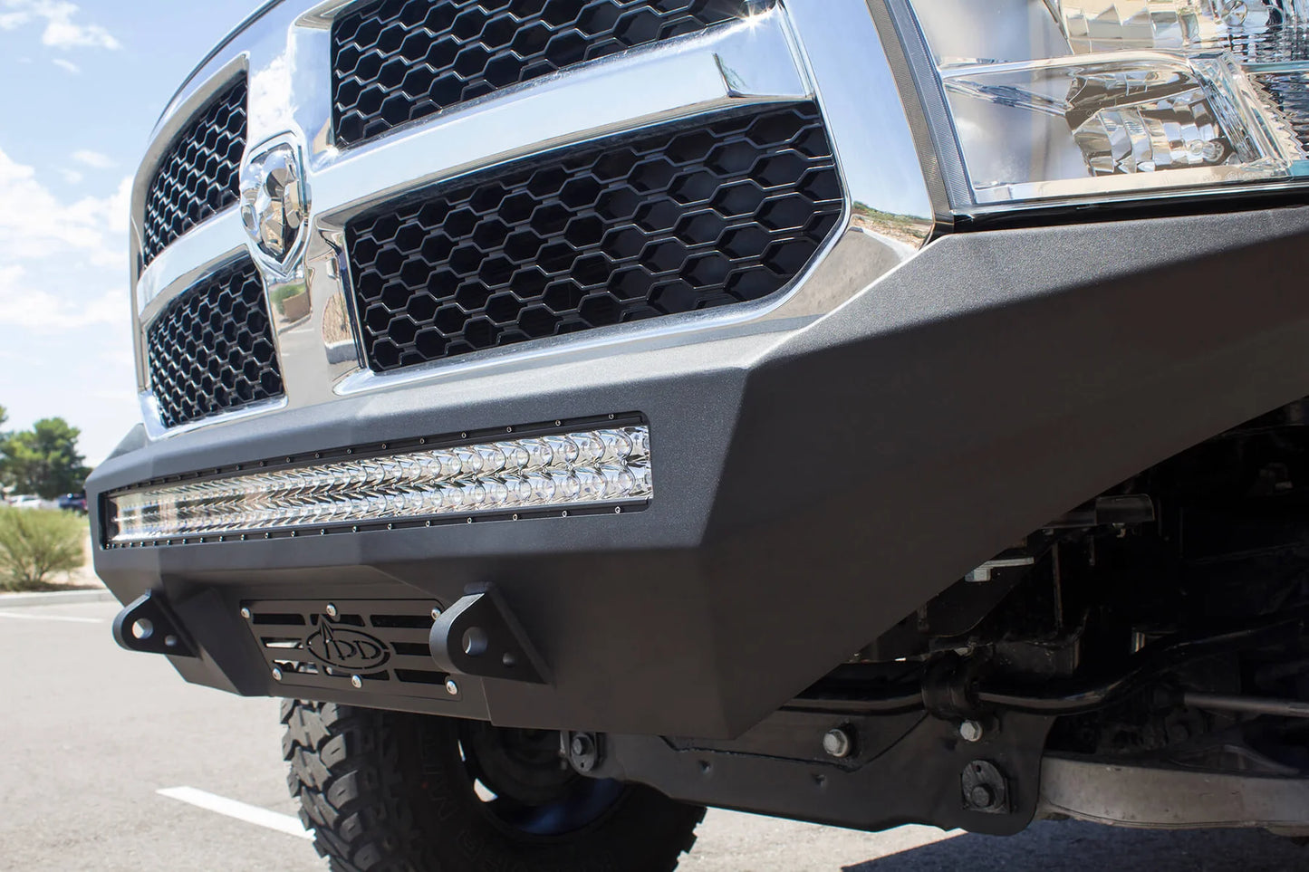 Addictive Desert Designs 2013-2018 Ram 1500 Stealth Fighter Front Bumper / Heritage - F501192770103 Addictive Desert Designs