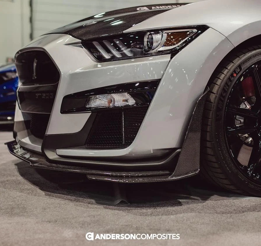 Anderson Composites 20-23 Mustang Shelby GT500 Front Splitter Wickers AC-FBC20FDMU500 Anderson Composites