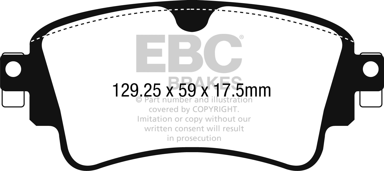 YellowStuff Rear Brake Pads - DP42254R EBC