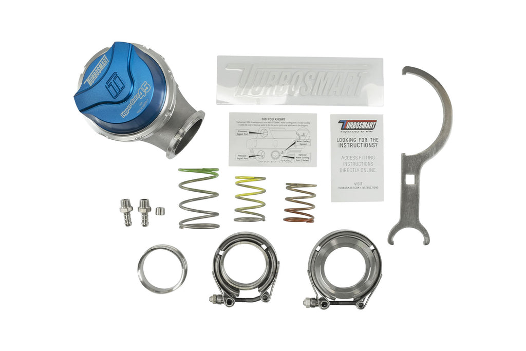 Turbosmart GenV HyperGate45 14psi External Wastegate, Blue - TS-0553-1011