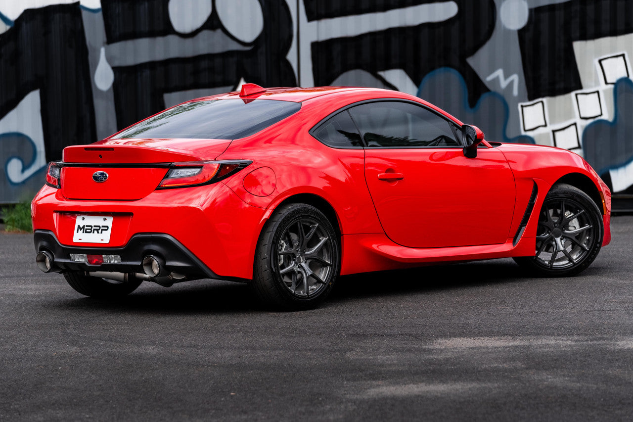 MBRP 2013-2024 FR-S / BRZ / GR86 2.4L 3in Cat Back Dual Rear Exhaust (Street Profile) - S48043BE MBRP