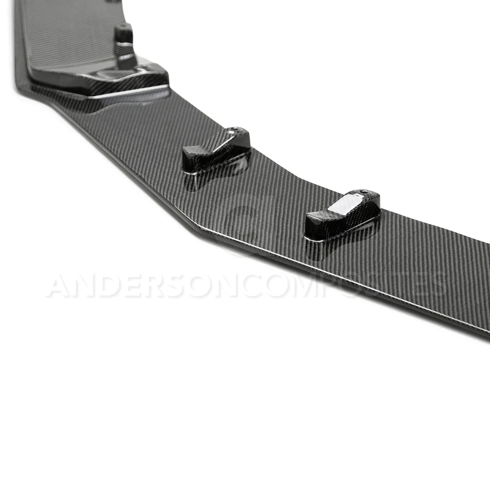 Anderson Composites 2019 - 2024 Chevrolet Camaro SS Type-SS Carbon Fiber Lower Front Chin Spoiler - AC-FL19CHCAMSS-SS