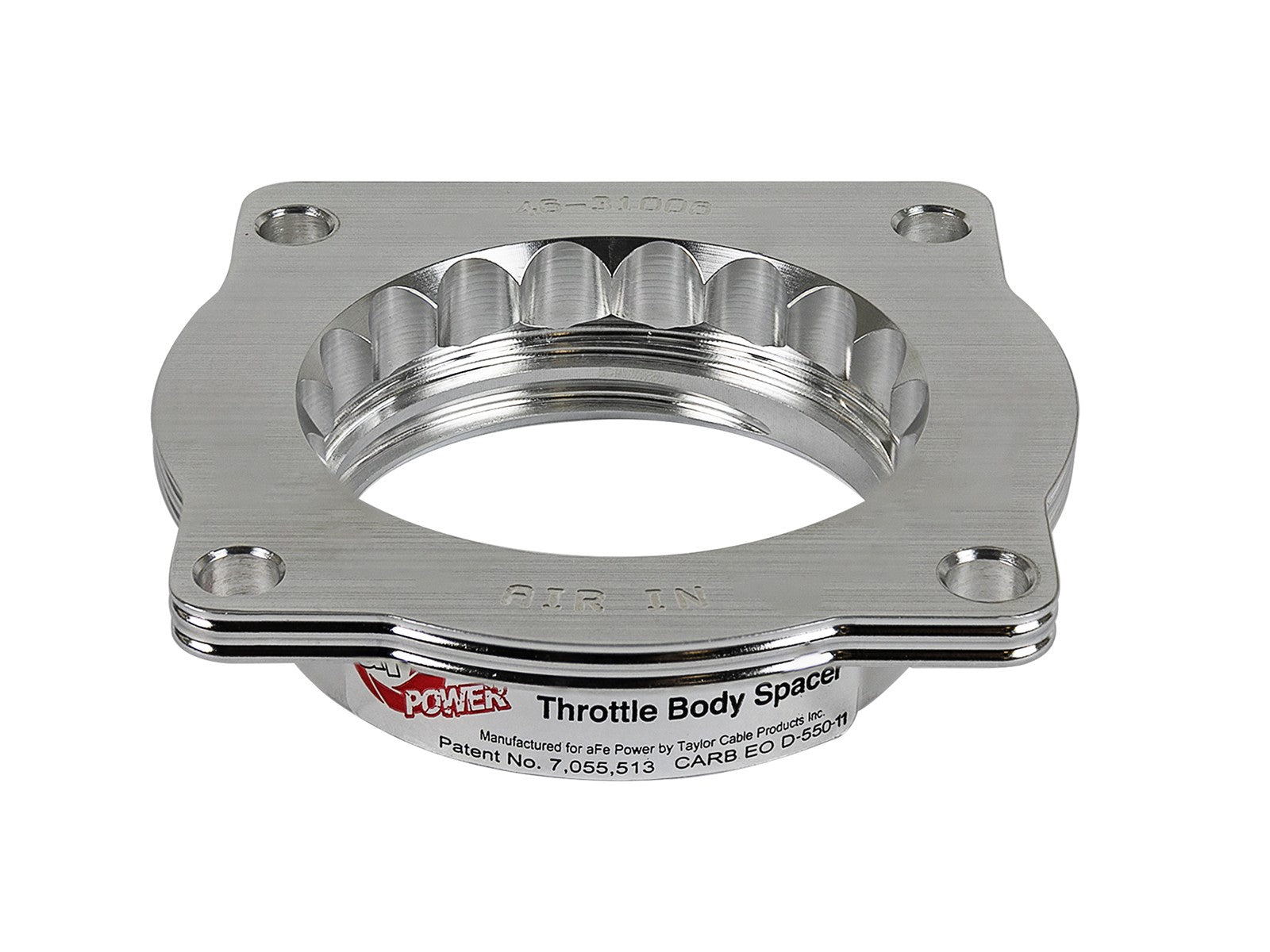 aFe BMW 545i/550i/645Ci/650i/750i/Li/X5 4.4i (E6X/E53) 03-09 V8-4.4/4.8L (N62) Silver Bullet Throttle Body Spacer 46-31006 aFe