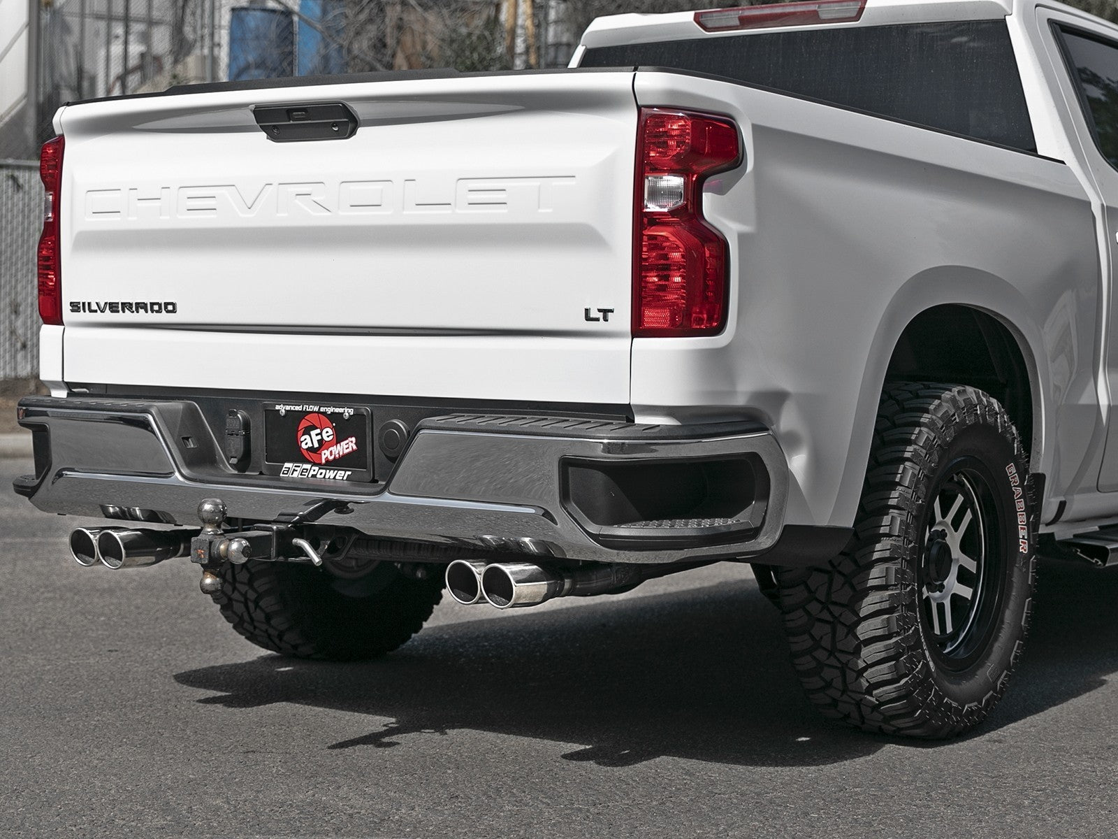 aFe 2019-2023 Chevy Silverado / GMC Sierra 1500 Gemini XV 3 IN to Dual 2-1/2 IN 304 Stainless Steel Cat-Back Exhaust System w/ Cut-Out Polished aFe