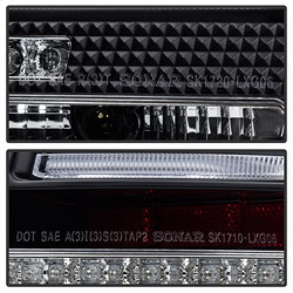 Spyder 07-11 Lexus GS 350 LED Tail Lights Black ALT-YD-LGS06-LED-BK SPYDER