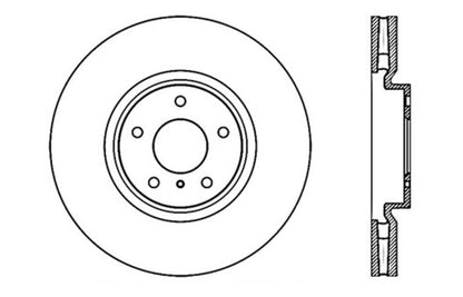 StopTech 08-13 Infiniti G37 Cryo Sportstop Drilled Right Front Rotor Stoptech