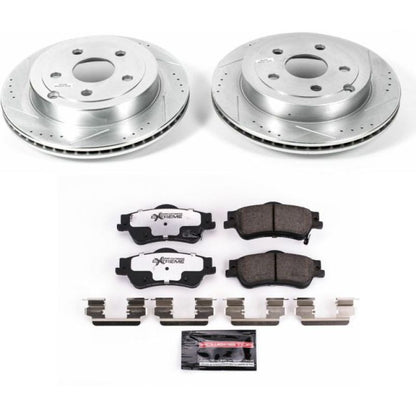 Power Stop 08-09 Pontiac G8 Rear Z26 Street Warrior Brake Kit PowerStop