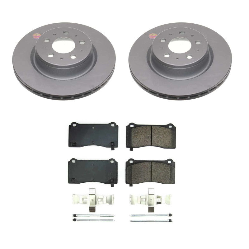 Power Stop 17-21 Tesla 3 Front Z17 Coated Brake Kit PowerStop