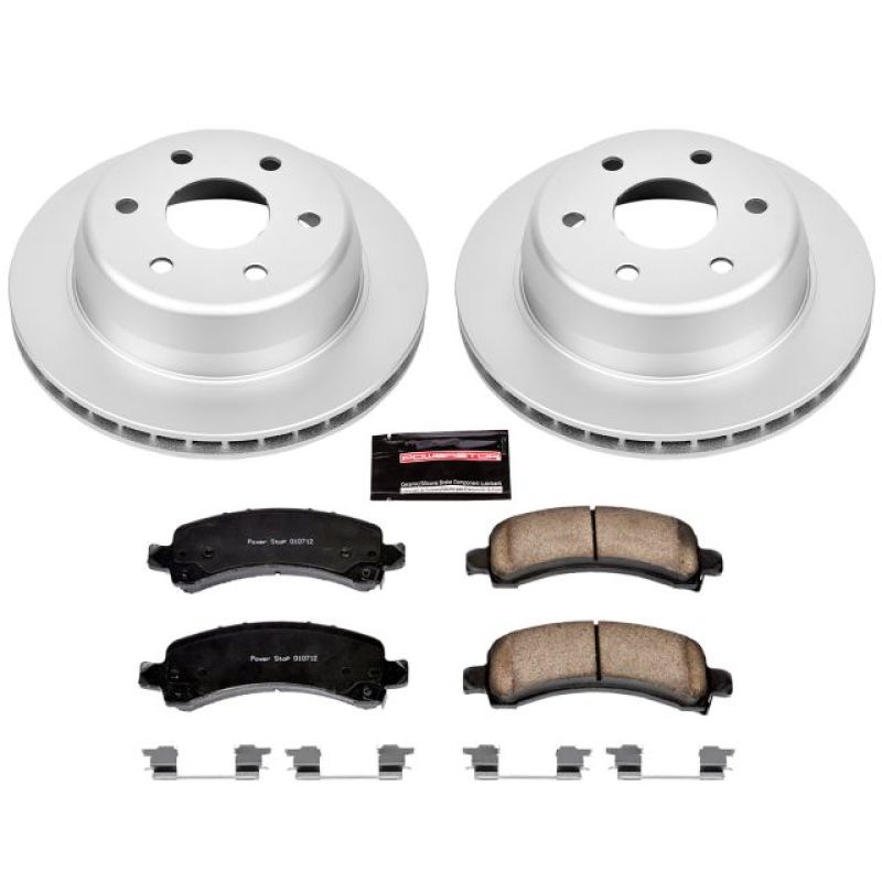 Power Stop 03-06 Cadillac Escalade Rear Z17 Evolution Geomet Coated Brake Kit PowerStop