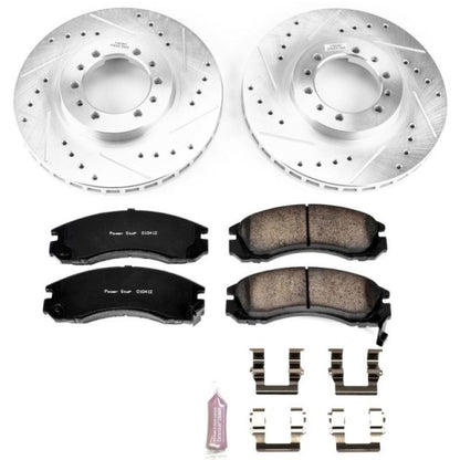 Power Stop 91-96 Mitsubishi Montero Front Z23 Evolution Sport Brake Kit PowerStop