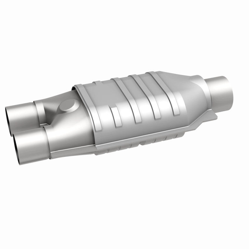 MagnaFlow Conv Univ 2inch Inlet/2.5inch Outlet Dual/Single Oval Shape Magnaflow