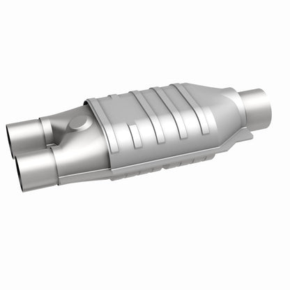 MagnaFlow Conv Univ 2inch Inlet/2.5inch Outlet Dual/Single Oval Shape Magnaflow