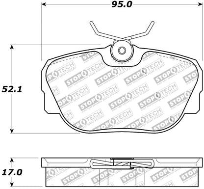 StopTech Premium Ceramic Brake Pads - 308.04930 Stoptech
