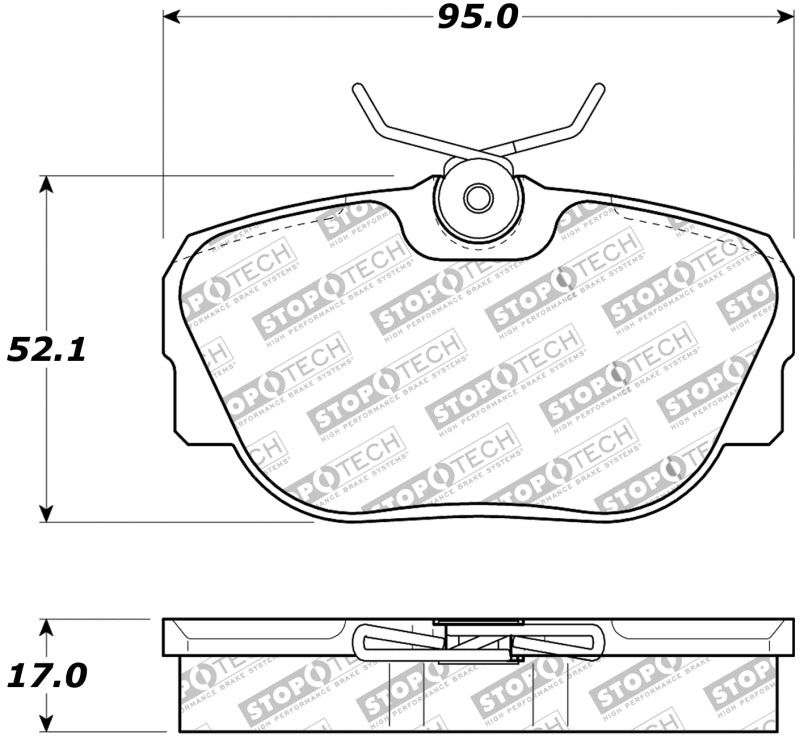 StopTech Premium Ceramic Brake Pads - 308.04930