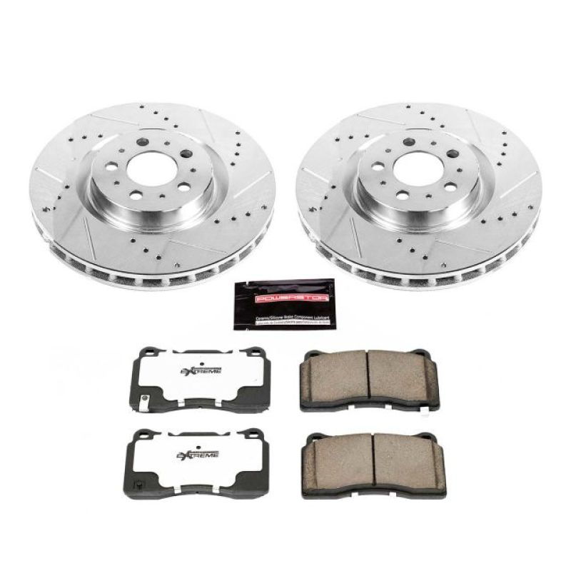 Power Stop 04-07 Volvo S60 Front Z26 Street Warrior Brake Kit PowerStop