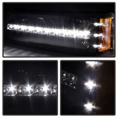 Xtune Chevy Silverado 03-06 / Avalanche 02-06 LED Bumper Lights Black CBL-JH-CS03-LED-BK SPYDER