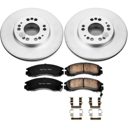 Power Stop 91-96 Dodge Stealth Front Z17 Evolution Geomet Coated Brake Kit PowerStop