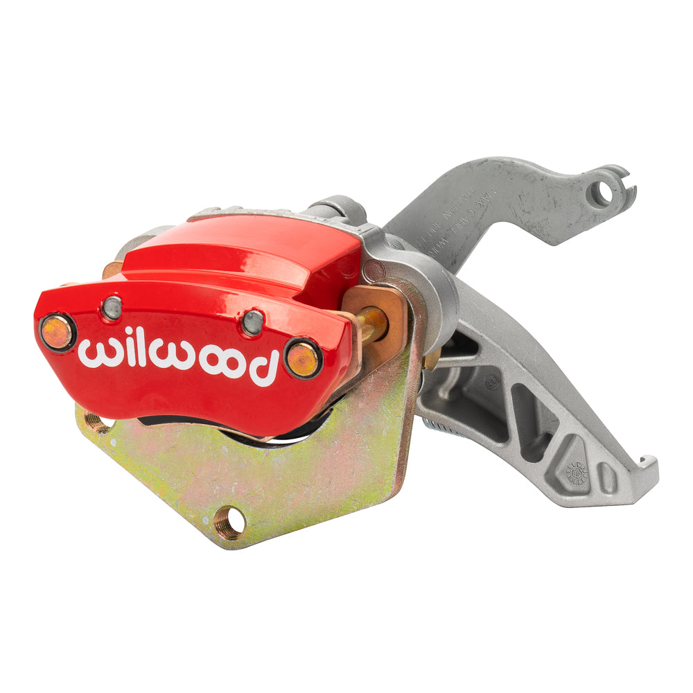 Wilwood Caliper-MC4 Mechanical-R/H - Silver w/No Logo 2.00in Piston .81in Disc - Red