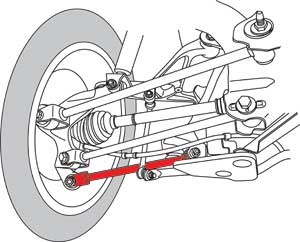 SPC Performance Rear Radius Rod for Infiniti Q50, Q60, Q70 (OE 551B01MA0D) - 12021