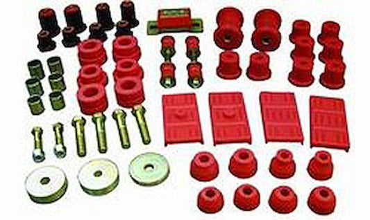 Prothane Total Vehicle Suspension Bushing Kit for 1967–74 Camaro/Nova/Firebird Mono-Leaf, Red – 7-2002