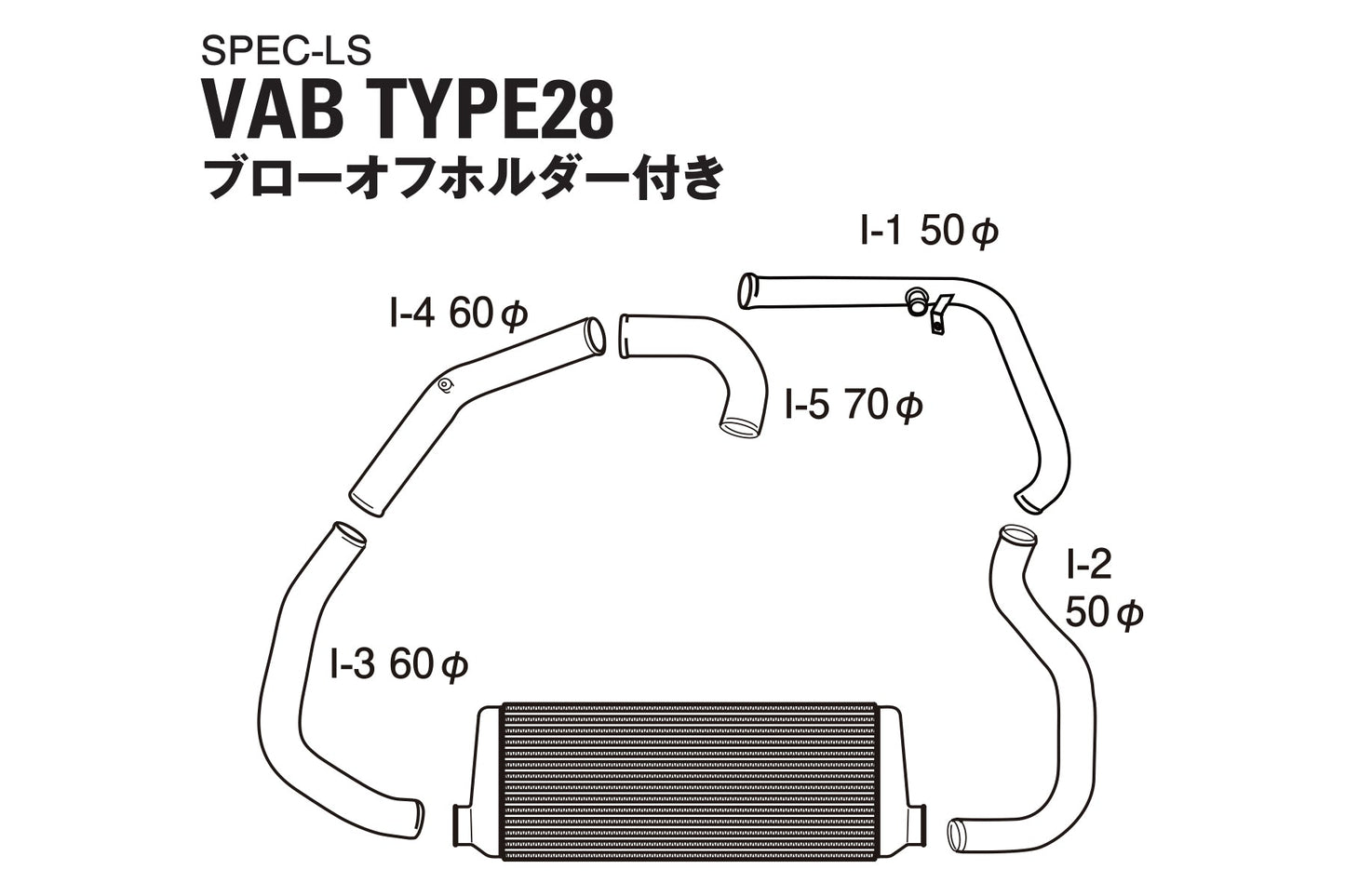 GReddy Intercooler Kit SPEC-LS VAB SPEC-LS T-24E