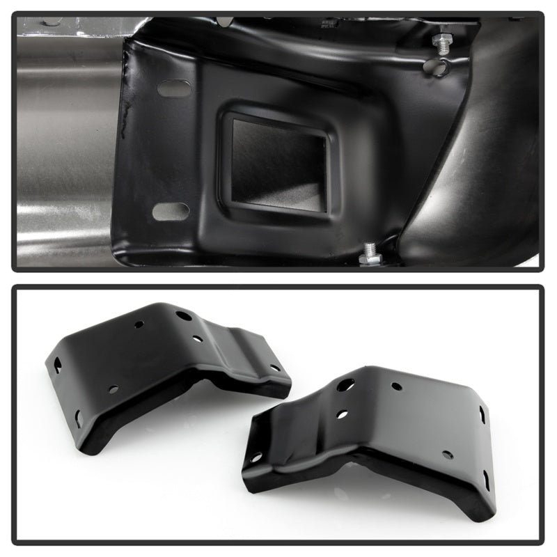 xTune 02-08 RAM 1500/03-09 2500/3500 OEM Style Steel Rear Bumper - Chrome (RB-DR02-SET-C) SPYDER