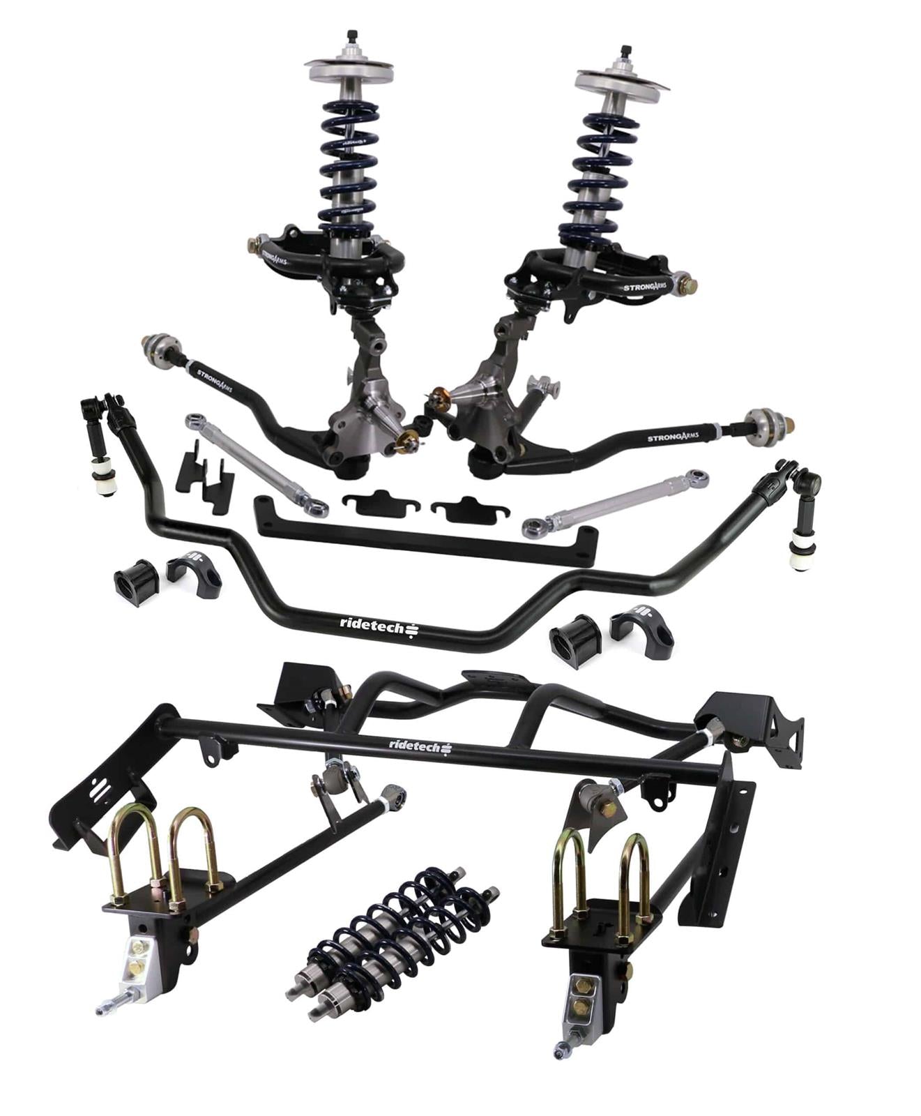 Ridetech 64-66 Ford Mustang Complete Coil-Over Suspension System w/ Pin Spindle