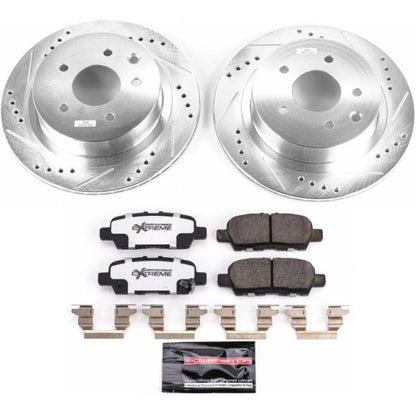 Power Stop 11-19 Nissan Leaf Rear Z26 Street Warrior Brake Kit PowerStop