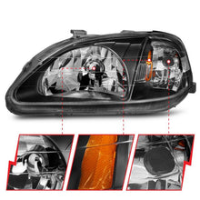 Load image into Gallery viewer, ANZO HONDA CIVIC 99-00 CRYSTAL HEADLIGHTS BLACK - 121070